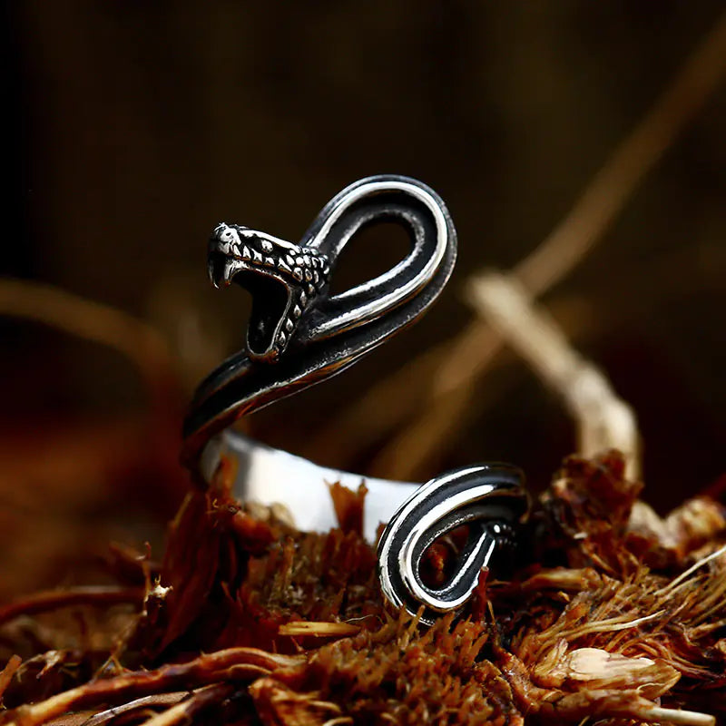 Serpentis Vintage Edelstahl Ring